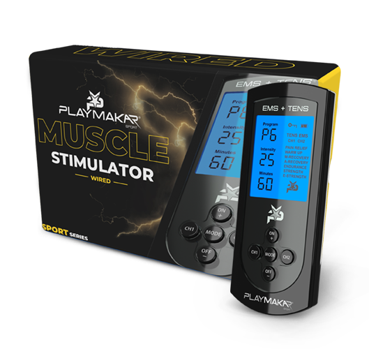 Wired Muscle Stimulator TENS + EMS for recovery by PlayMakar