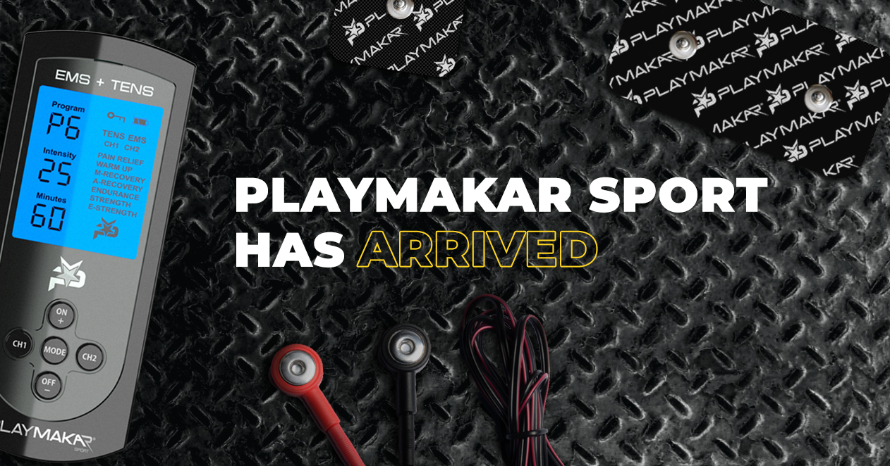 Featued image for The New PlayMakar Sport PRO-500 Muscle Stimulator has Arrived. Priced for Athletes at Every Level.